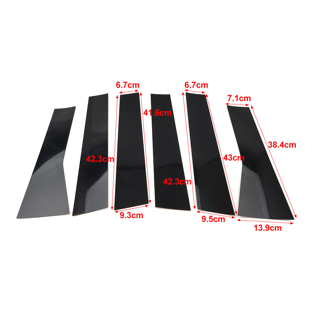 Pillar Post Door Window Cover Trim Kit For Mitsubishi Outlander 2022-2024