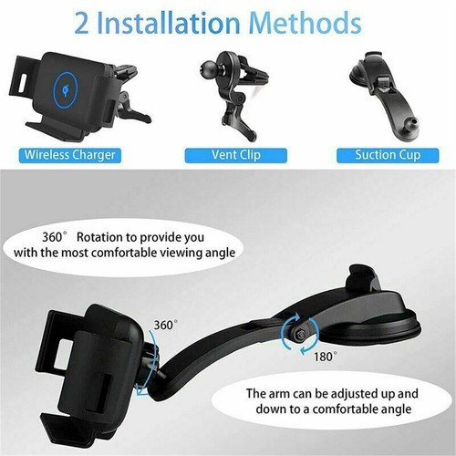 Support Chargeur Voiture Sans Fil pour Samsung Galaxy Z Fold 2/3 Support Téléphone Voiture - Photo 8 sur 12