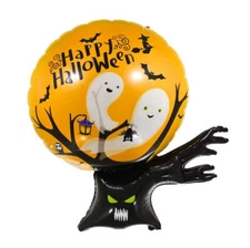 39-inch Jumbo Happy Halloween Ghost Tree Foil Balloon