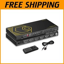 8K HDMI 2.1 Switch 4x1 with Audio Extractor