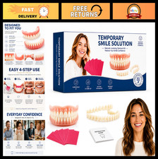 DIY Denture Kit for Men  Women - Temporary Top  Bottom Teeth Repair Solution