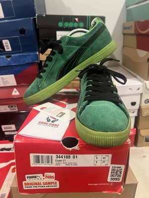 Crooked Tongues x PUMA Clyde 344188-01 Green Black Size 9 2006 Rare OG Box