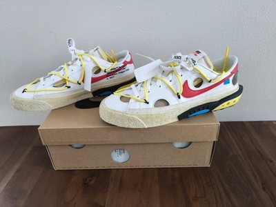 Nike Blazer Low Off White University Red in 45