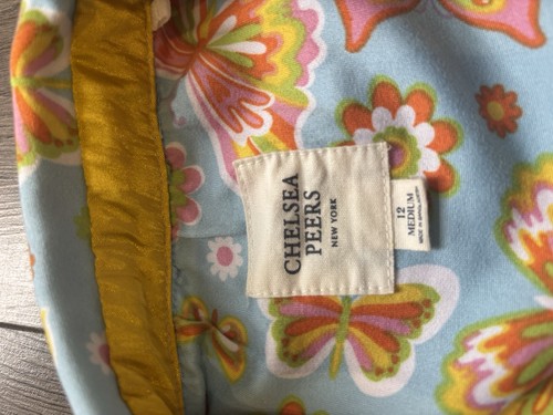 Chelsea Peers Pyjamas Size 12 M Summer Shorts Butterfly VGC Worn Once - Picture 5 of 13