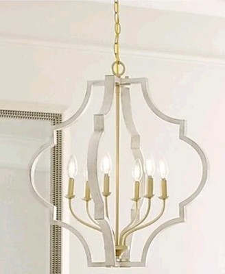 Progress Lighting Teigen 4-Light Vintage Gold Geometric Pendant Light - 1341849