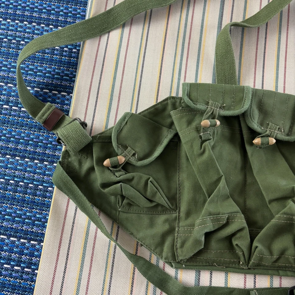 Chaleco militar vintage japonés tipo 81 plataforma de pecho lona 5 celdas Mag Carrier años 90 Foto 2 de 4