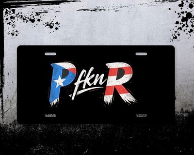 Puerto Rico P fkn R 12x6 Aluminum Metal License Plate Glossy Finish Free S&H