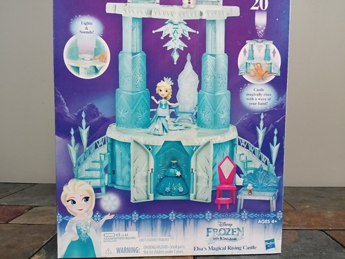 New Hasbro Disney Frozen Little Kingdom Elsa Elsa's Magical Rising Castle - Picture 2 of 11