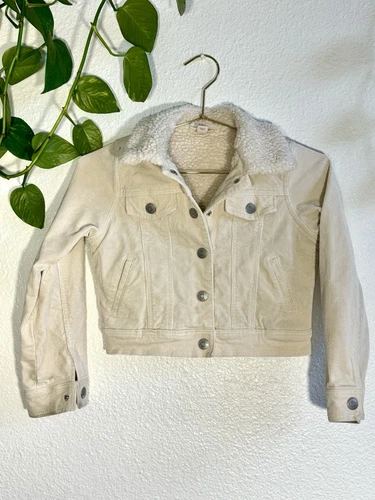 OFF WHITE Giacca Cat & Jack bambina 6X velluto a coste bianco sporco