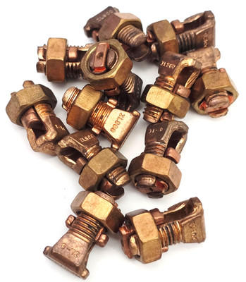 Lot of 12 Ilsco IL-8 Copper Split Bolt Connectors #8 AWG Wire