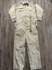 Vintage 1950s US Military Chino Pants And Shirt Army Button Fly Twill Size 30x28