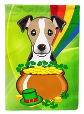 Caroline's Treasures BB2005GF Jack Russell Terrier St. Patrick's Day Garden F...