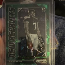 Panini Prizm 2022 Malik Willis New Recruits Green Ice Rookie #NR-3 Titans
