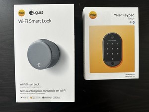 Yale August Wi-Fi Smart Lock with Keypad Touch - Silver - Brand New
