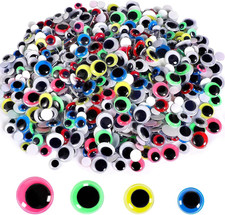 1000Pcs Colored Wiggle Eyes Self Adhesive Googly Eye for DIY Craft