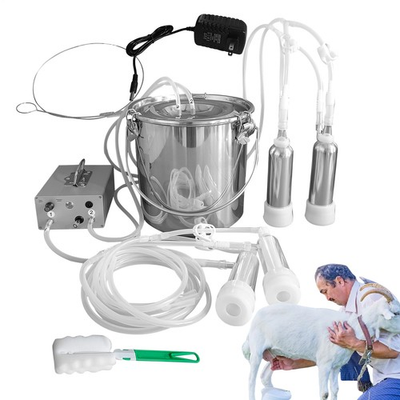 #ad 5L Electric Milking Machine Vacuum Impulse Pump Cow Milker Stainless steel New $90.99