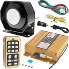 DC12V 200W 18 Sound Loud Car Warning Alarm Police Siren Horn Speaker Gold