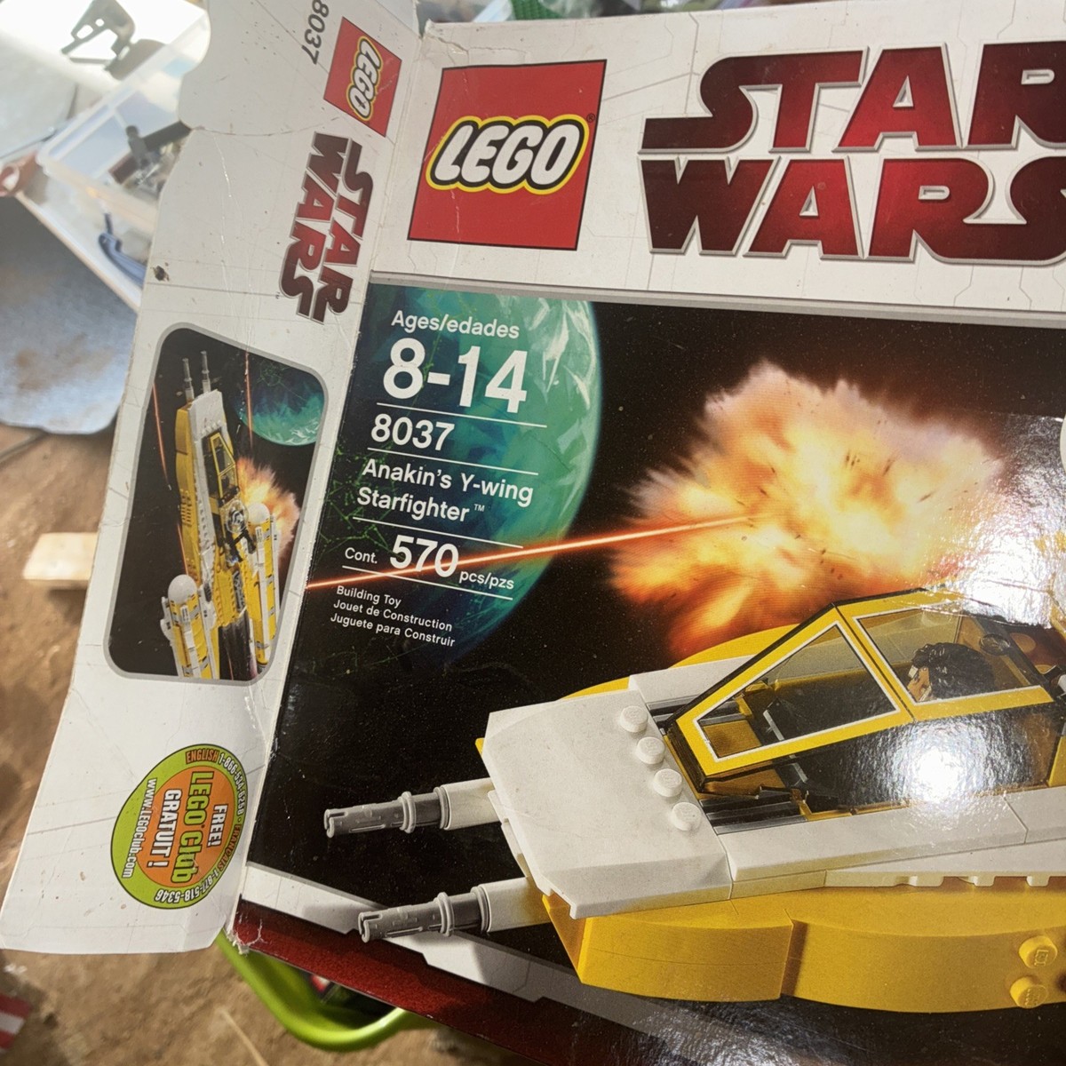 Lego Star Wars: Anakin's Y-Wing Starfighter 8037 Box Only | eBay