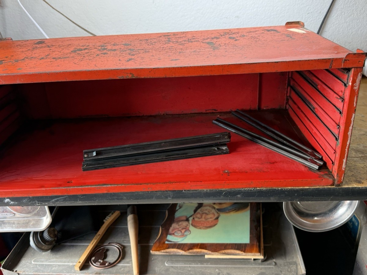 1957 Snap-On KR-421 Vintage 3 Drawer Tool Chest Box Mid Chest