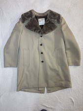70s Vintage London Fog Trench Coat Faux Fur Lining And Collar Mens Size 42