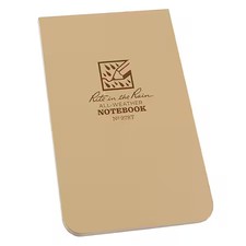 Rite In The Rain 978T Pocket Book, 50 Sheets, Tan Paper, 20Lb