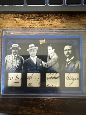 2025 Pieces Of The Past Roaring 20s Quad Handwritten Relic JP Morgan 23/50 R-88