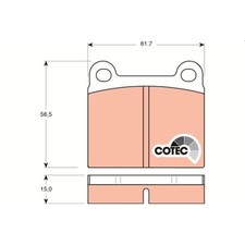 Plaquette de frein Talbot HORIZON