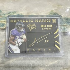 Buck Allen 2015 Black Gold Rookie Auto Card #MM-BU Serial #19/99. rookie card picture