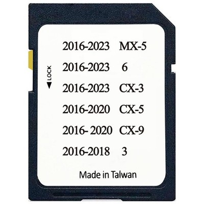 Latest GPS Navigation SD Card BHP166EZ1T for 3 6 CX-3 CX-5 CX-9 MX-5 Black 