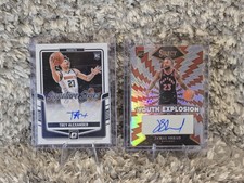 2 Card NBA Rookie Auto Lot Jamal Shead Trey Alexander Raptors Pelicans!!!!