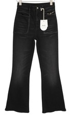 Liu Jo Women's Jeans W28 Black Fade Wash Bootcut Zip Fly High Waist Jeans