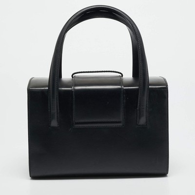 Cartier 黒 レザー ケース 箱付き L3000129 Cartier Panthere Black Leather Box Bag | eBay
