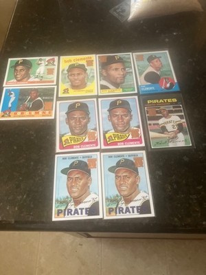 10 1998 Topps Clemente Repring Lot 1 1956 RC 1959 1960 1963 1965 2X 1967 2X 1971