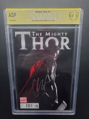 Marvel Comics Mighty Thor #1 CBCS Signed By MCU Actor CHRIS HEMSWORTH Autograph