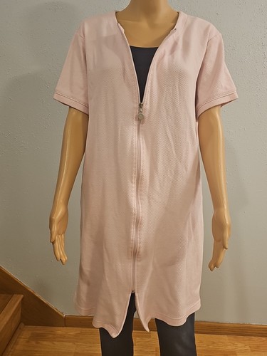 KAREN NEUBURGER XL Full Zip Pink Rose Sleepwear Pajamas. C11 - Picture 2 of 14