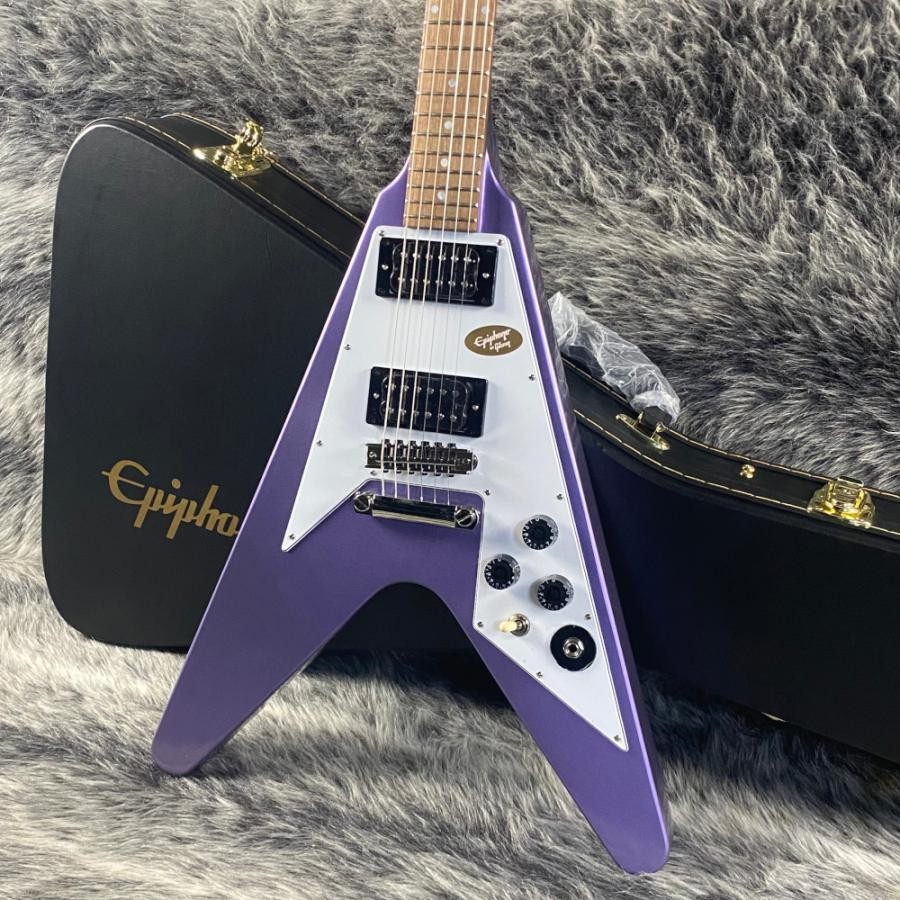 Epiphone カークハメット　メタリカ　1979 Flying V パープル Epiphone Kirk Hammett 1979 Flying V Purple Metallic Metallica with