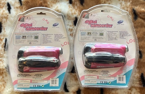 2 Girl Gear Digital Camcorder Pink Create your own movies Vintage SEALED 🎆 - Picture 2 of 3