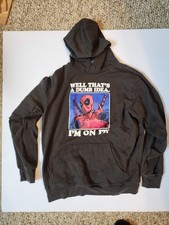 Marvel Deadpool Brown Hoodie - Size L