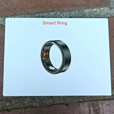 Smart Ring Activity Tracker Heart Rate Monitor- Silver- Size 8 Android iOS