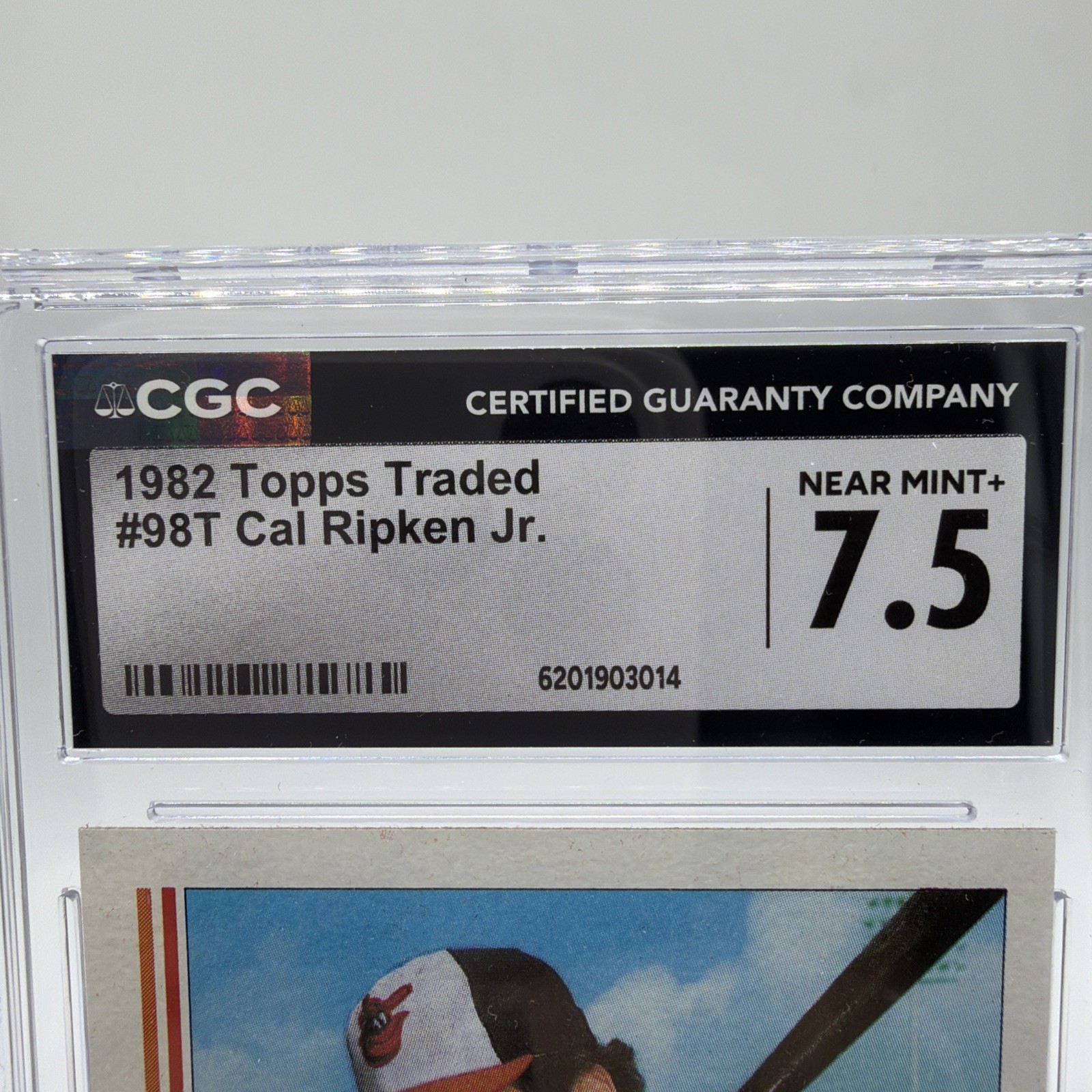 1982 Topps Traded - Cal Ripken #98T (AU, RC) CGC 7.5 view 2