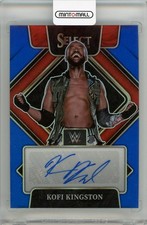 2022 Panini Select Wwe Kofi Kingston Signatures Prizms Blue Sgkkg 33/49
