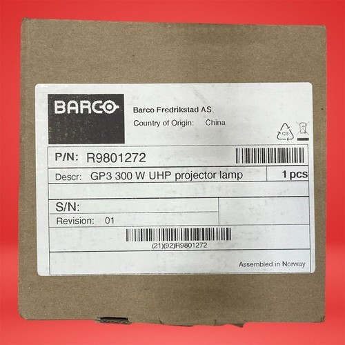 Barco R9801272 GP3 300W UHP OEM Projector Lamp Module Genuine Replacement