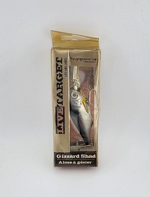 Live Target Gizzard Shad Crankbait Fishing Lure - Silver Pearl