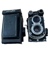 Minolta Autocord III TLR 6x6 Rokkor 75mm f/3.5 Film Camera JAPAN