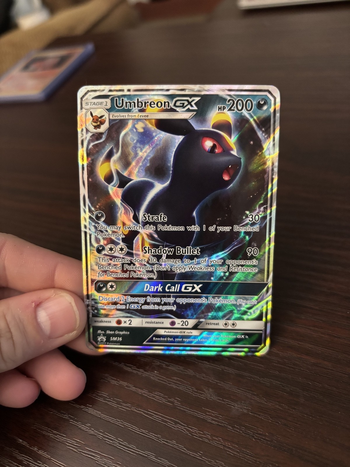 Umbreon GX SM36 Sm Holo Promo LIGHTLY PLAYED