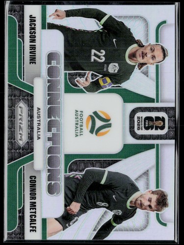 2026 Panini Prizm FIFA World Cup Connor Metcalfe / Jackson Irvine #13 card