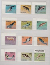 ISOLE CUCINA - SET 10c - 2$ 1984 PESCE MNH