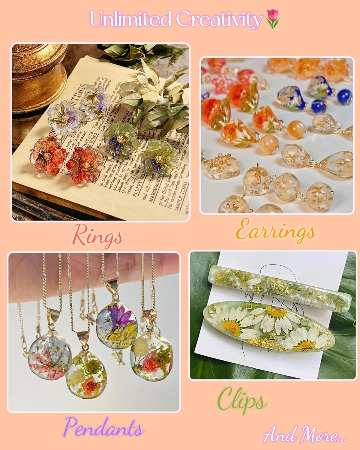 Hard Type UV Resin Kit Fast Curing Crystal Clear Epoxy