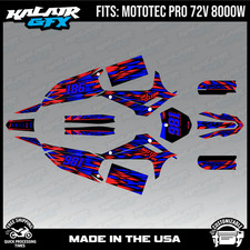 Graphics Kit for MotoTec Pro 72v 8000W (All Years) Twitch Series - BLUE-SHIFT