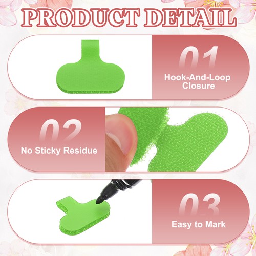 2.4 x 1.5 Inch Cable Labels, 32 Pcs Electronic Cable Identification Tags, Green - Afbeelding 3 van 7